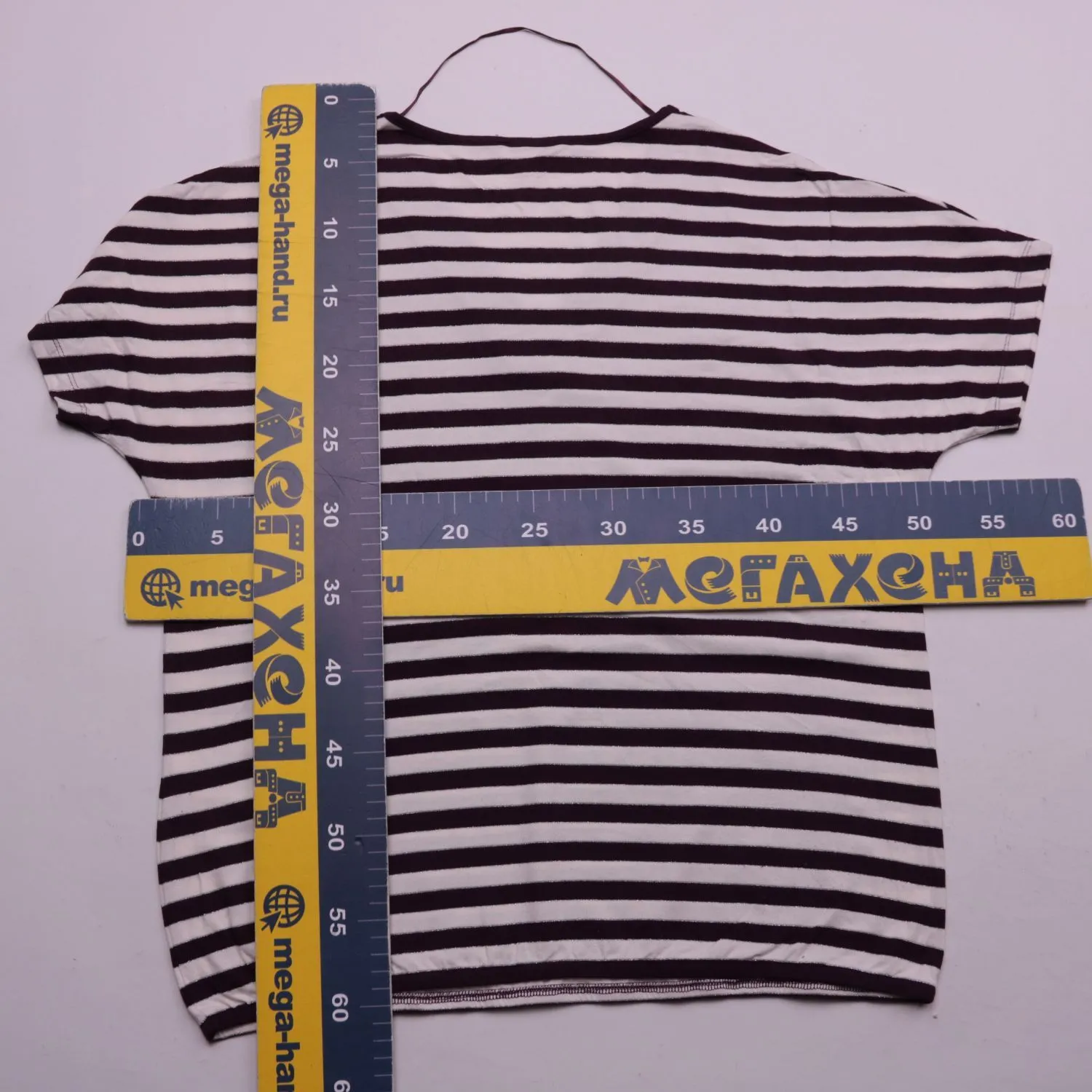 Женская футболка Street One в полоску с V-вырезом, размер 40 (XS)
