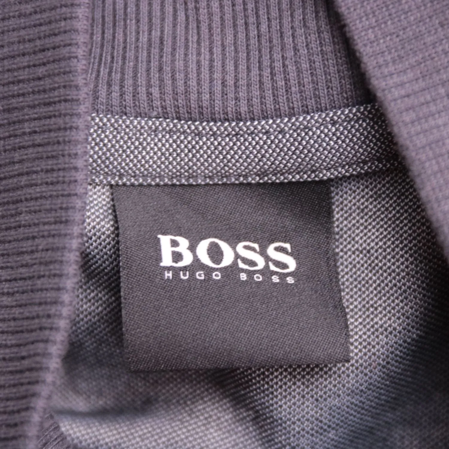 Серая толстовка BOSS на молнии с воротником, размер 48 (M)